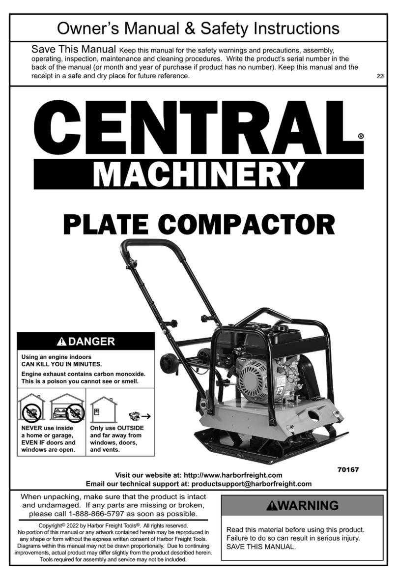 Central Machinery 70167 Assembly instructions
