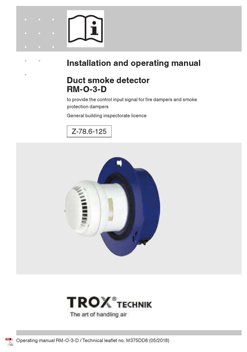 Trox Technik RM-O-3-D Installation and operating manual