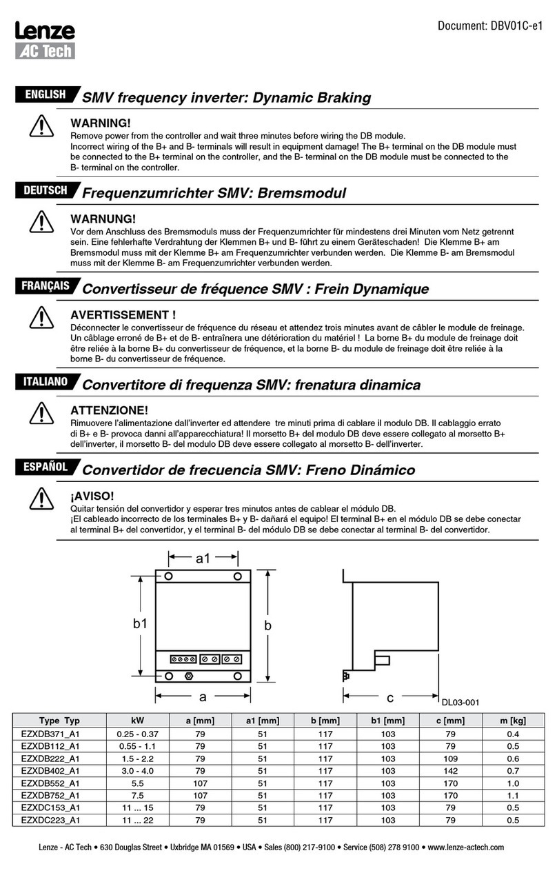 Lenze AC Tech EZXDB3712A1 User manual