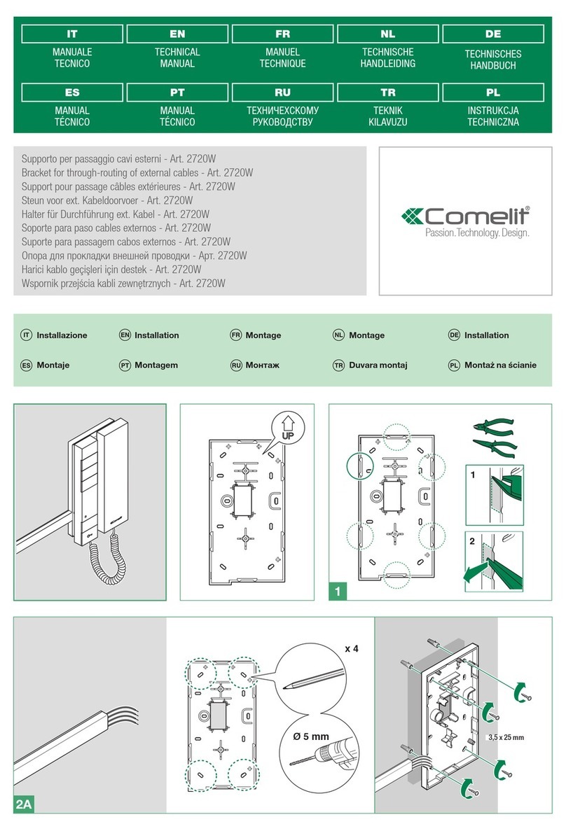 Comelit 2720W Technical manual