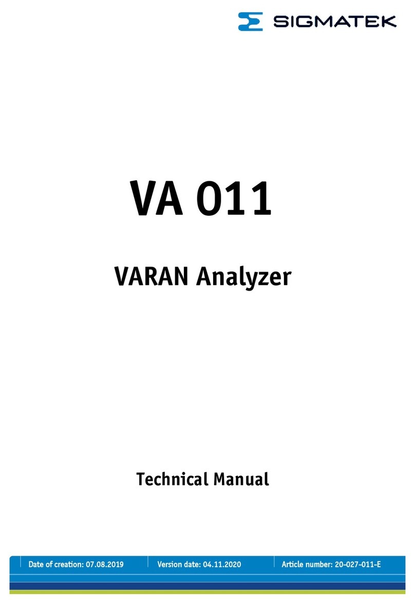 SIGMA TEK VA 011 Technical manual