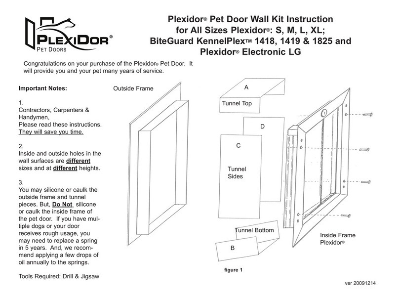 PlexiDor BiteGuard KennelPlex 1418 instruction manual