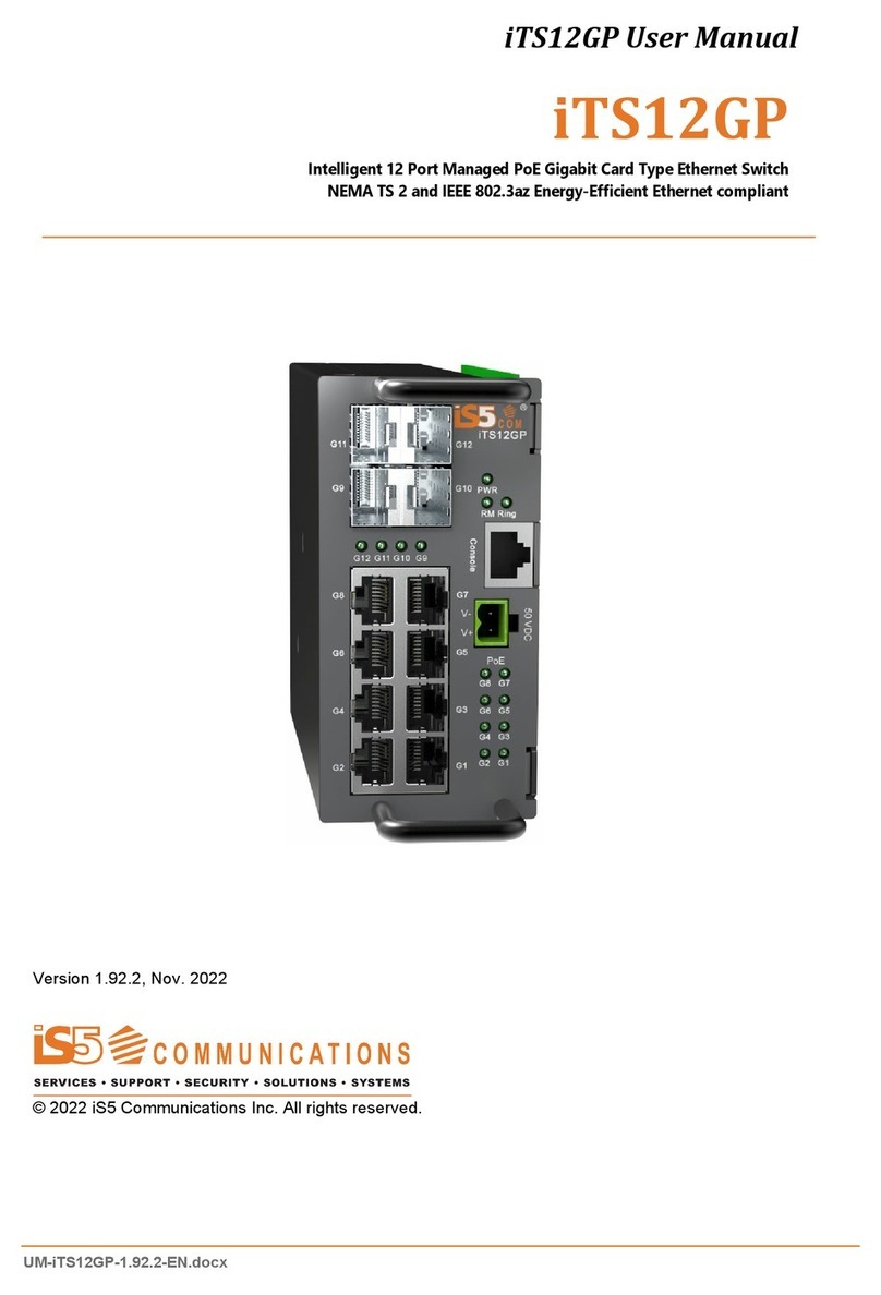 IS5 COMMUNICATIONS iTS12GP user manual