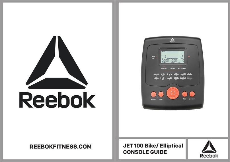 Reebok JET 100 Console guide Reebok JET 100 Console guide