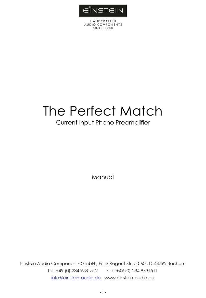Einstein The Perfect Match User manual