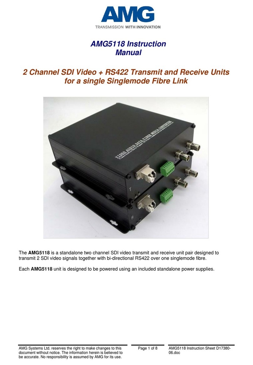 AMG Systems AMG5118 instruction manual