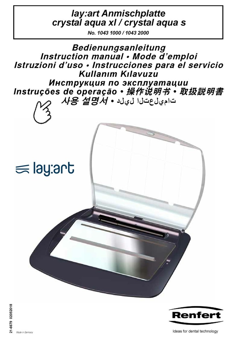 Renfert lay:art crystal aqua xl User manual