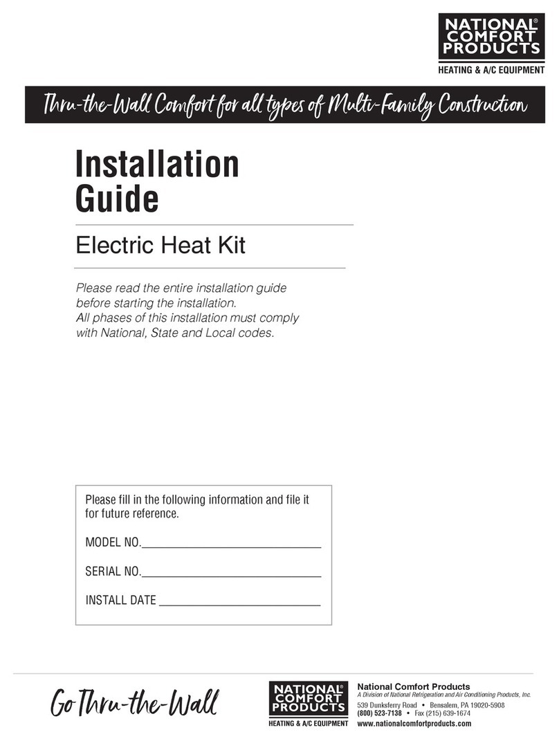 National Comfort Products CPE41200U installation guide National Comfort Products CPE41200U installation guide
