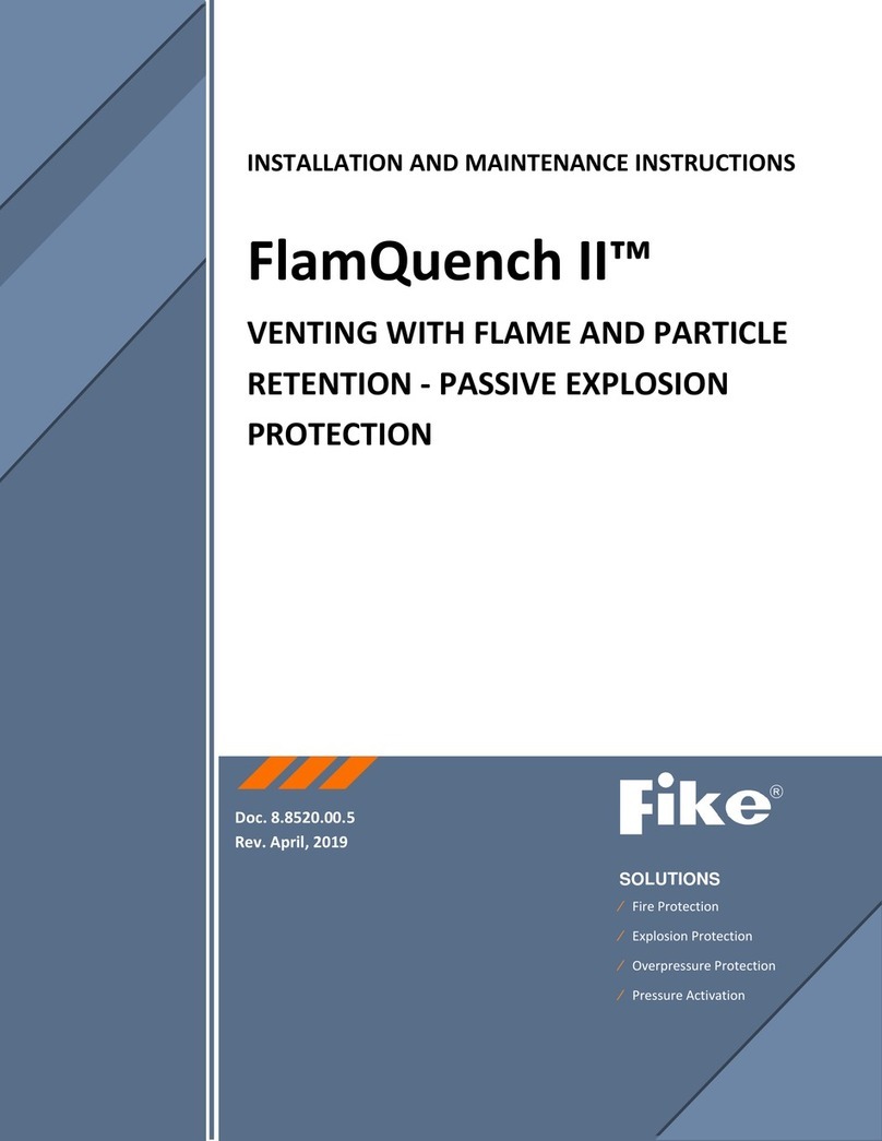 Fike FlamQuench II Installation and maintenance instructions Fike FlamQuench II Installation and maintenance instructions