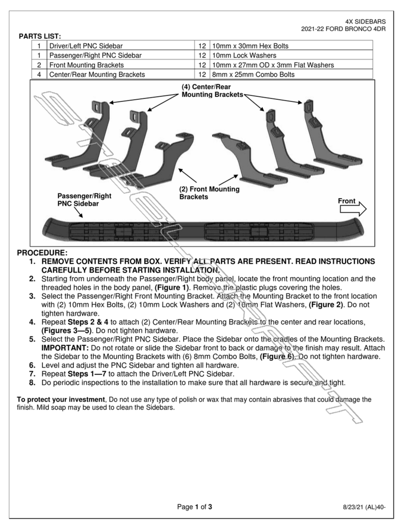 Steelcraft 40-15020 installation instructions