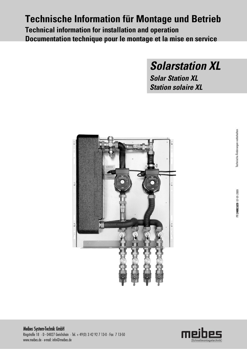 meibes Solar Station XL Technical information for installation and operation meibes Solar Station XL Technical information for installation and operation
