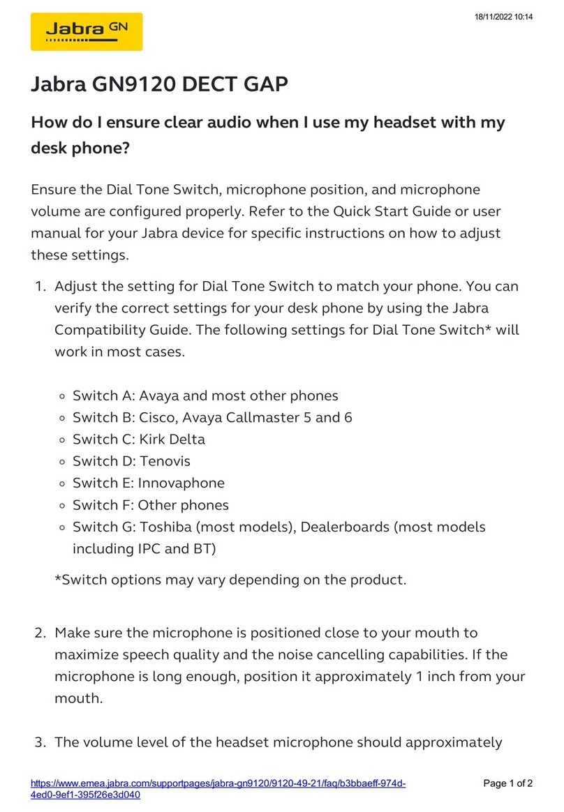 Jabra GN9120 Flex Installation and user guide