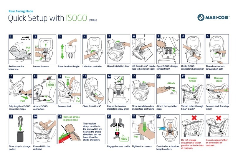 MaxiCosi ISOGO Specification sheet