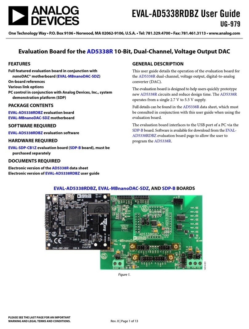 Analog Devices EVAL-AD5338RDBZ User manual Analog Devices EVAL-AD5338RDBZ User manual