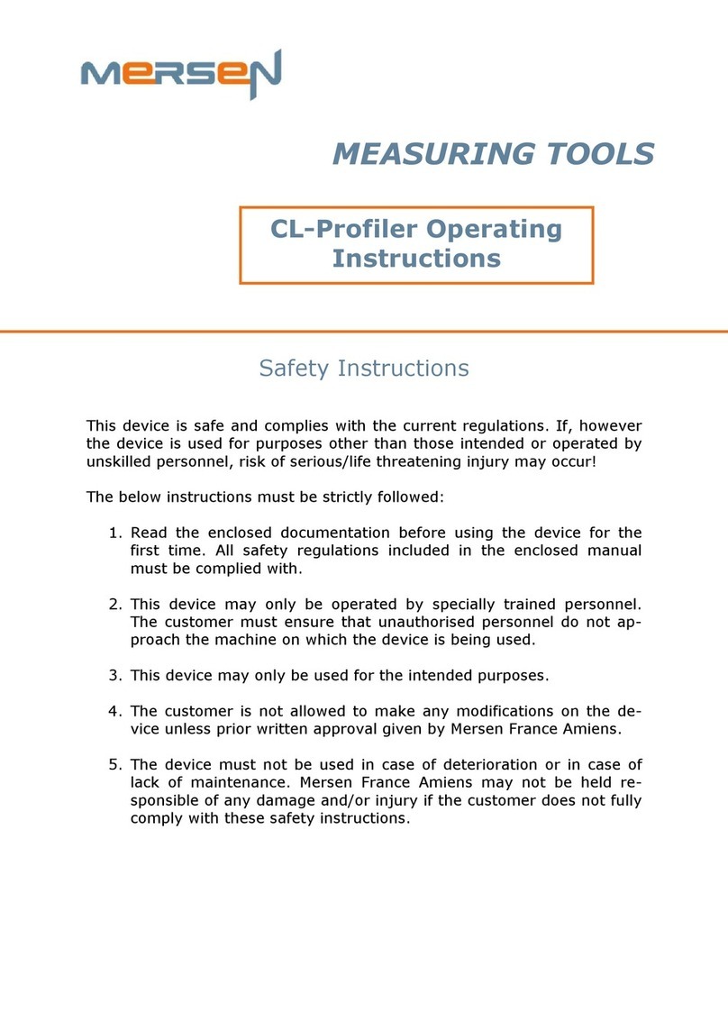 Mersen CL-Profiler operating instructions