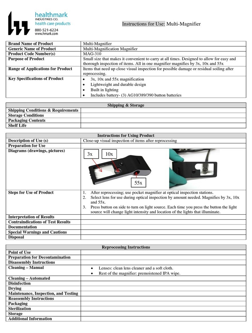 Healthmark MAG-310 Instructions for use