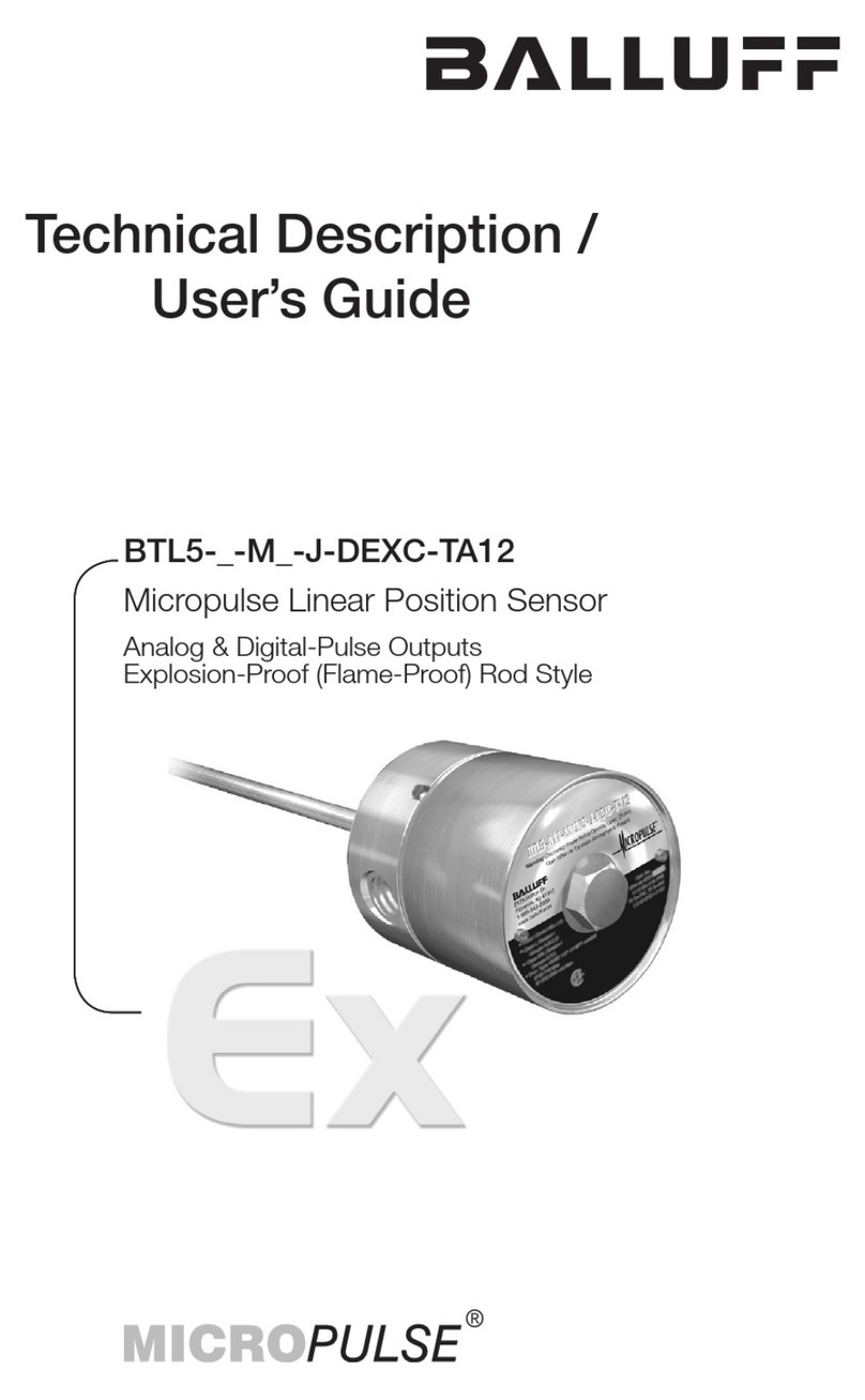 Balluff Micropulse BTL5 Series Technical Description, User's Guide