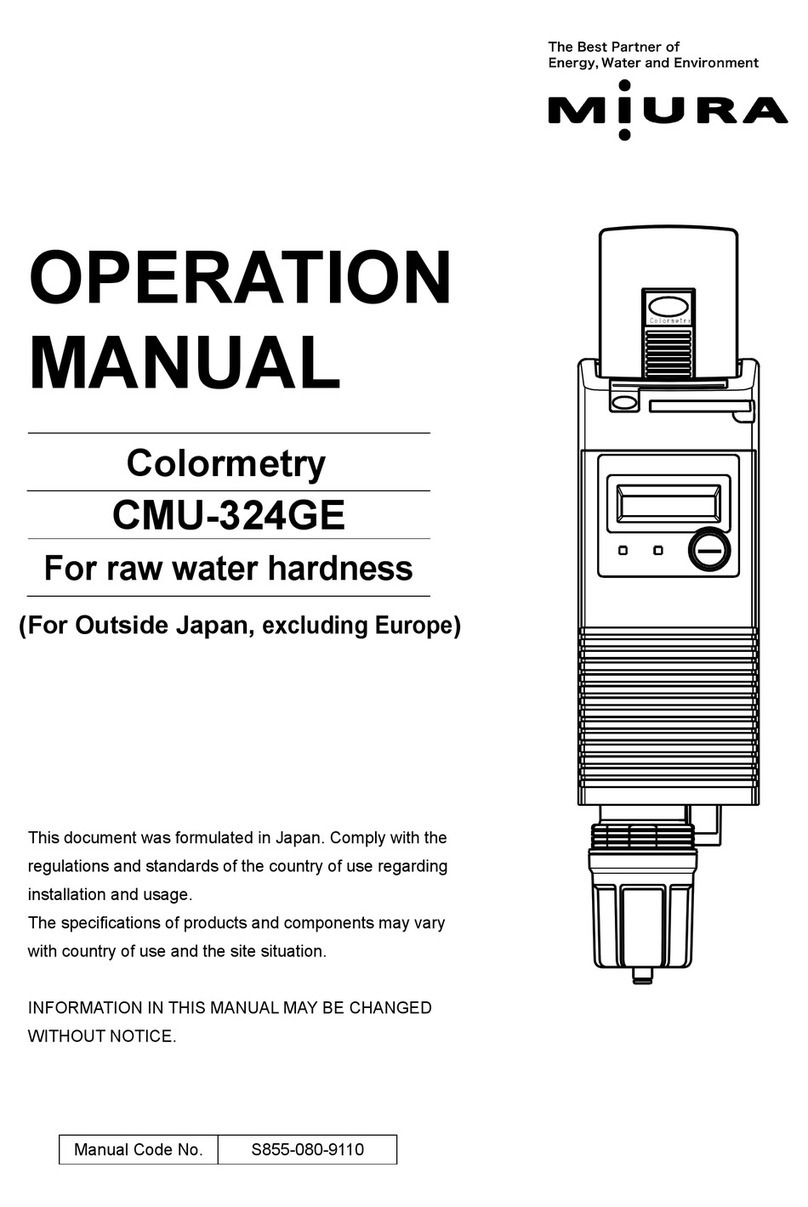 Miura CMU-324GE Operation manual