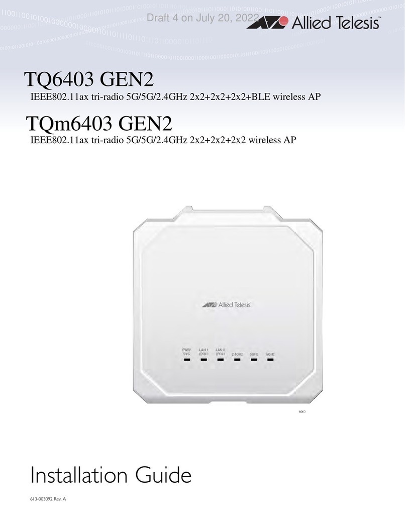 Allied Telesis TQ6403 GEN2 User manual