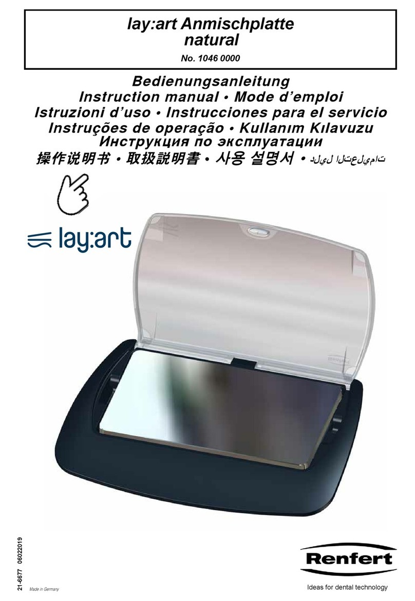 Renfert lay:art 1046 0000 instruction manual
