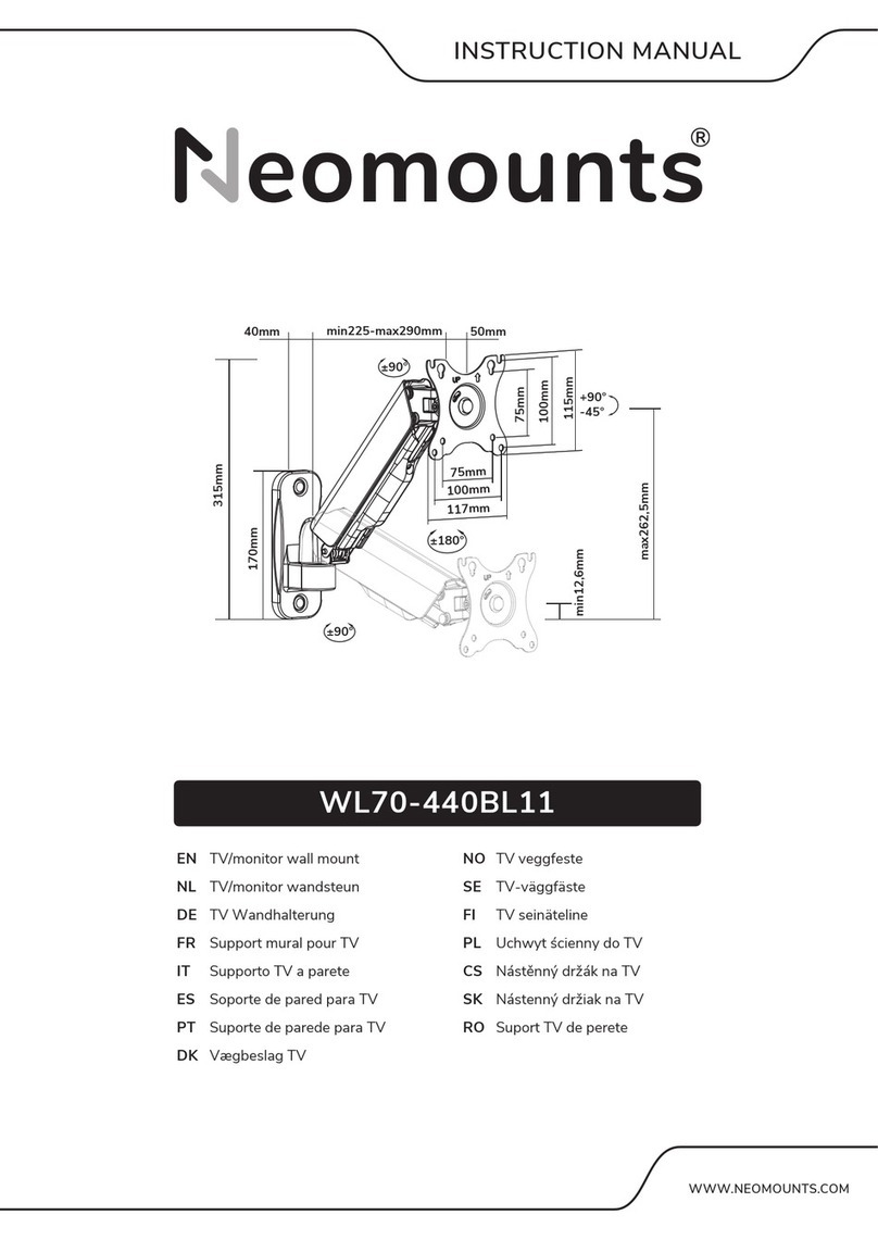 NeoMounts WL70-440BL11 User manual