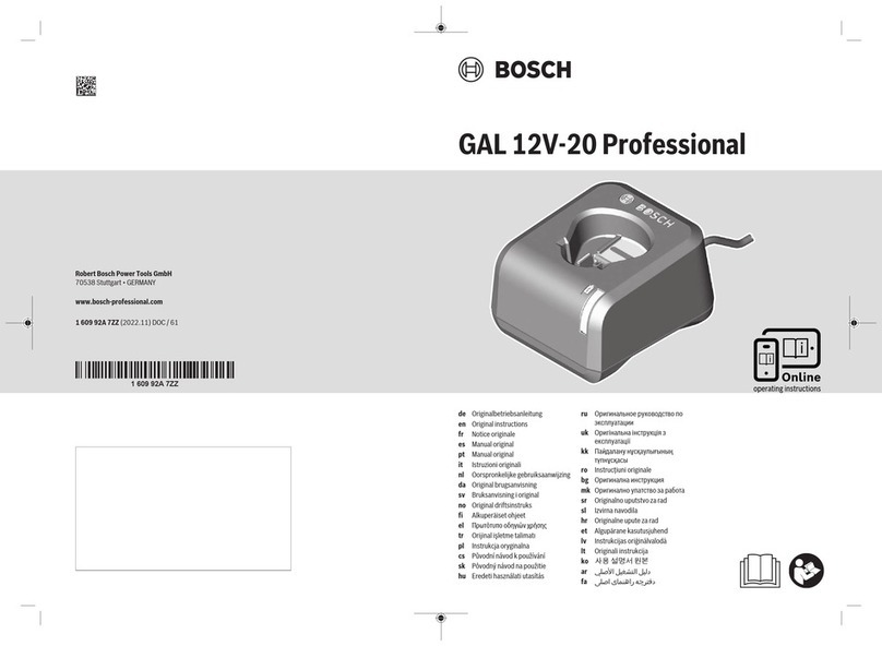 Bosch 1600A019R8 User manual