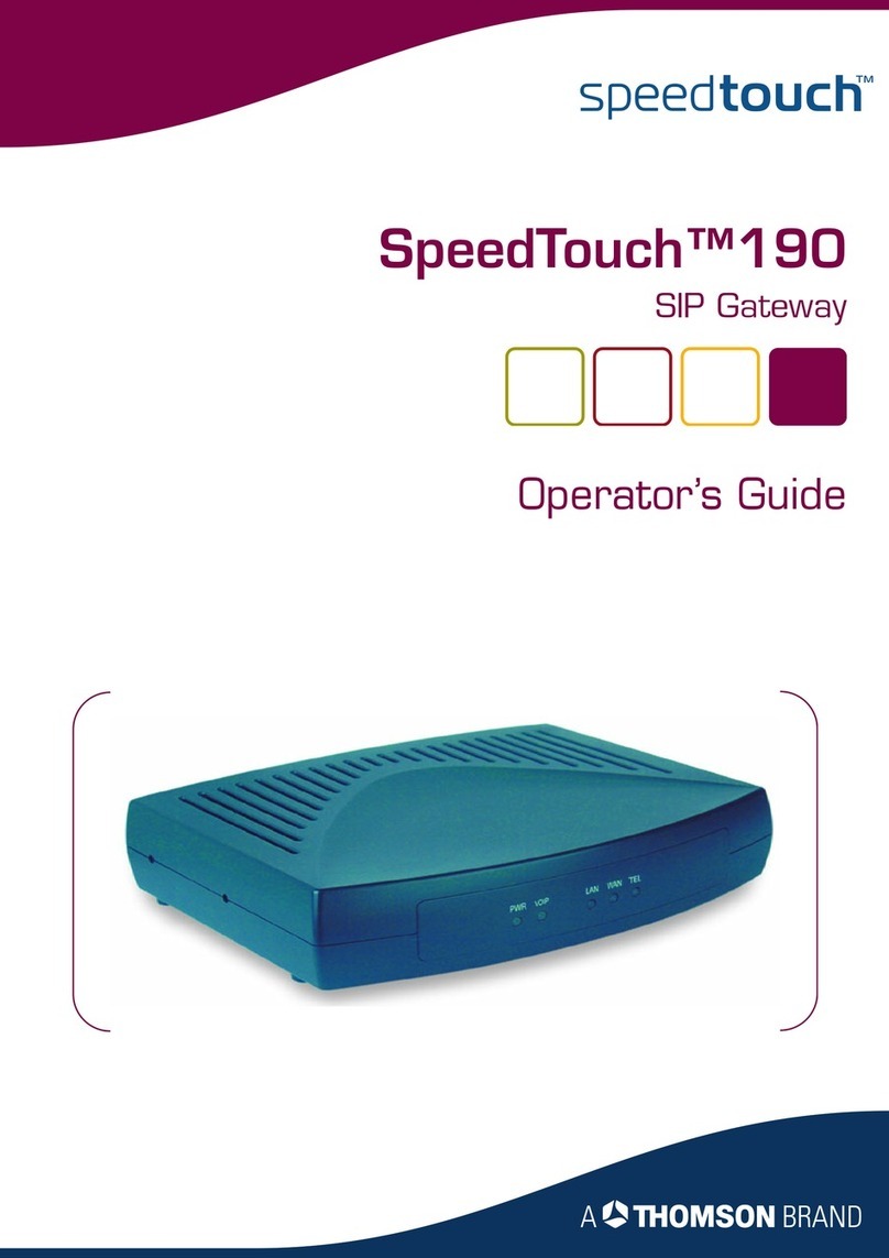 Speedtouch 190 Operator's guide