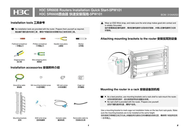 H3C SR6608 Operating and maintenance manual H3C SR6608 Operating and maintenance manual