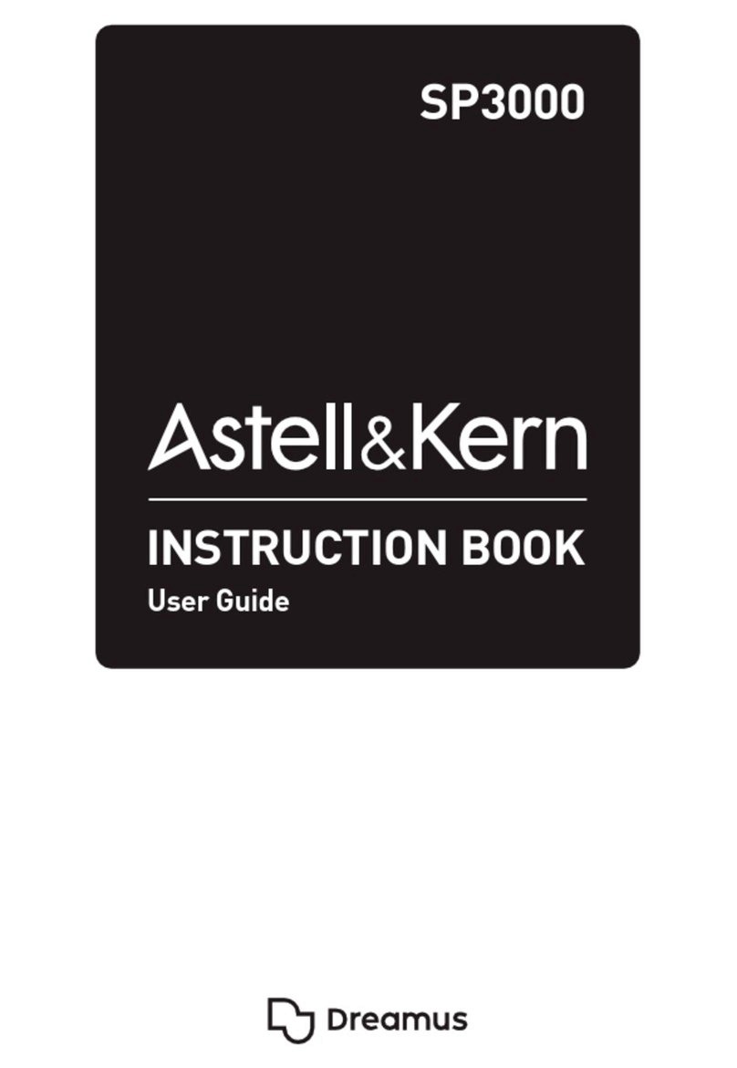 Dreamus Astell & Kern A&ultima SP3000 Instruction book