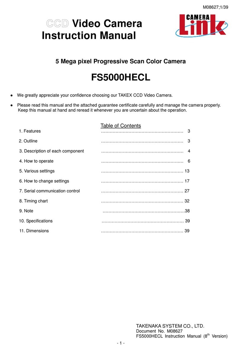 CAMERA LINK FS5000HECL User manual