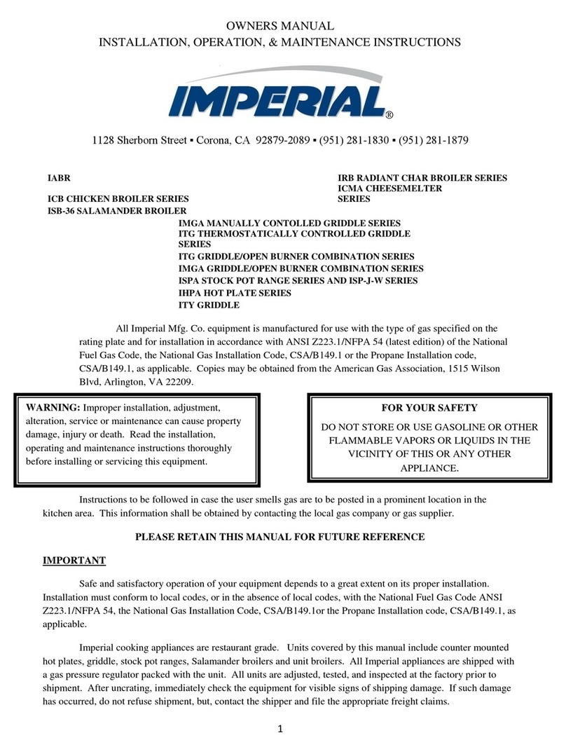 Imperial ICB Series owner's manual