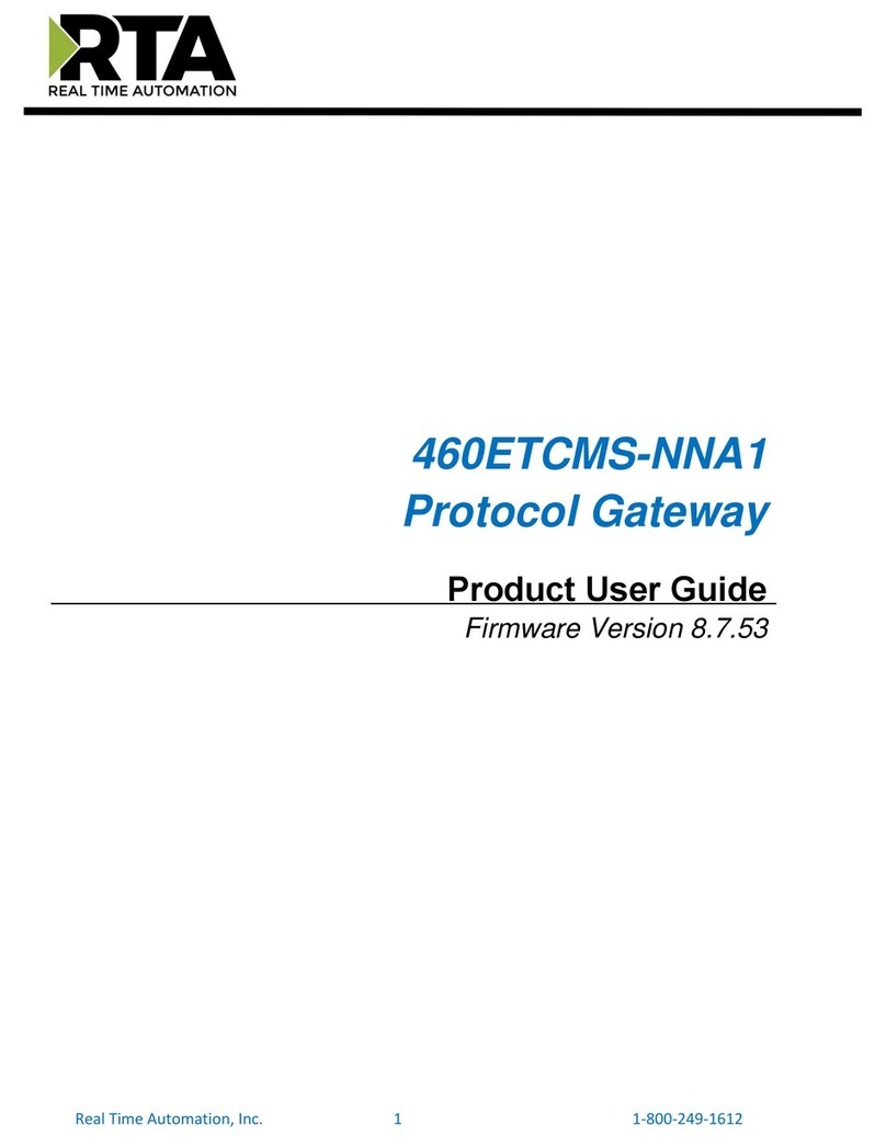 RTA 460ETCMS-NNA1 Product user guide