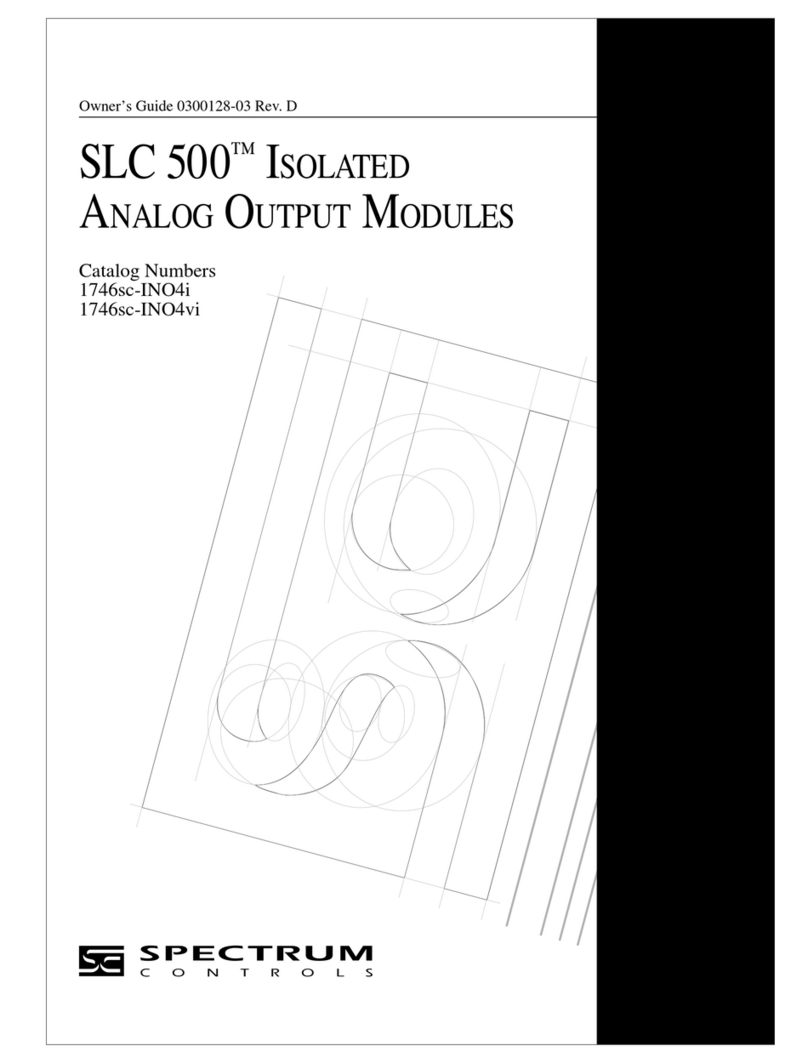 Spectrum Controls SLC 500 1746sc-INO4i owner's guide