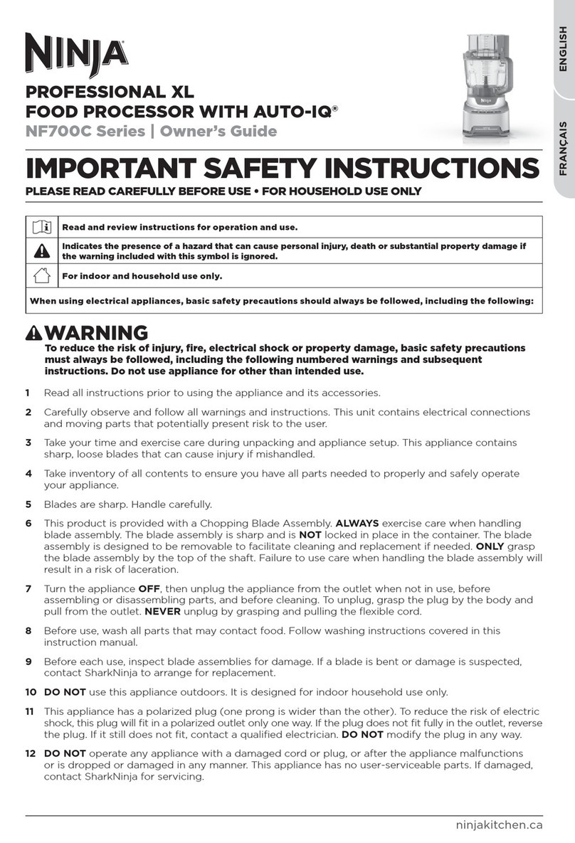 Ninja PROFESSIONAL XL AUTO-IQ NF700C Series User manual
