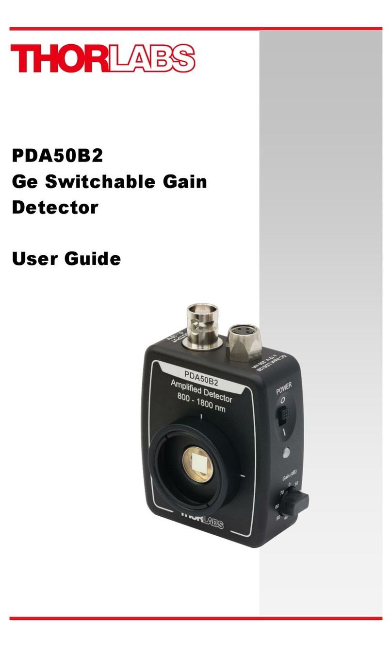 THORLABS PDA50B2 user guide