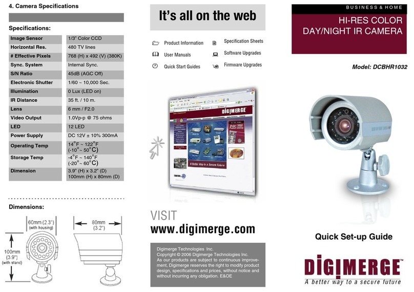 Digimerge DCBHR1032 Quick setup guide