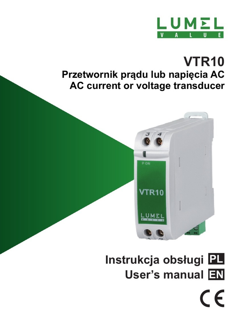 Lumel VTR10 User manual