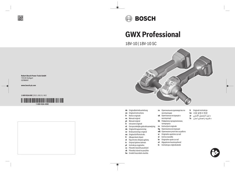 Bosch GWX 18V-10 SC User manual