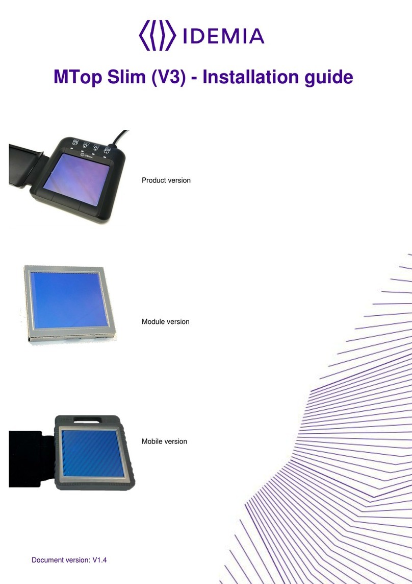 Idemia MTop Slim V3 installation guide