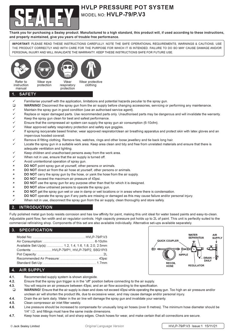 Sealey HVLP-79/P.V3 User manual