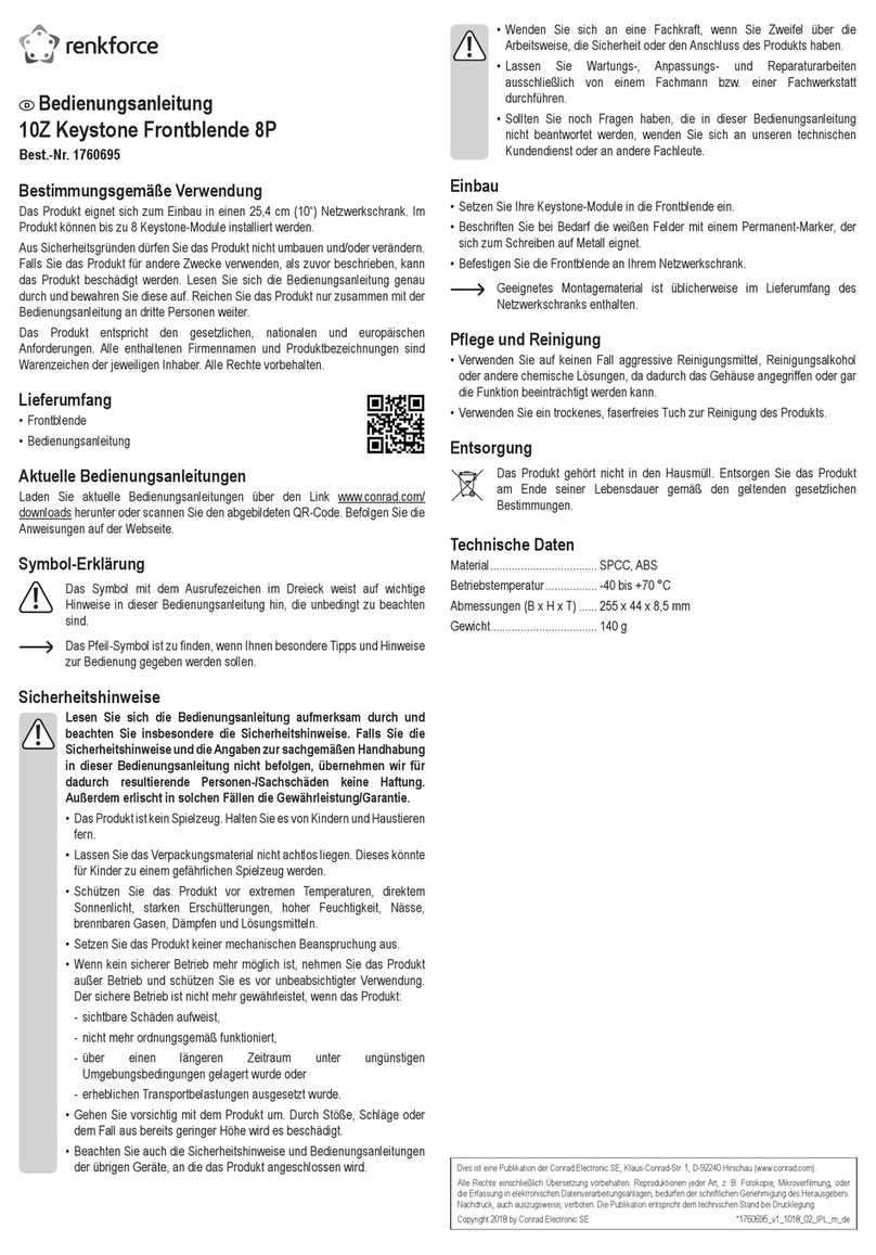 Renkforce RF-3521390 operating instructions