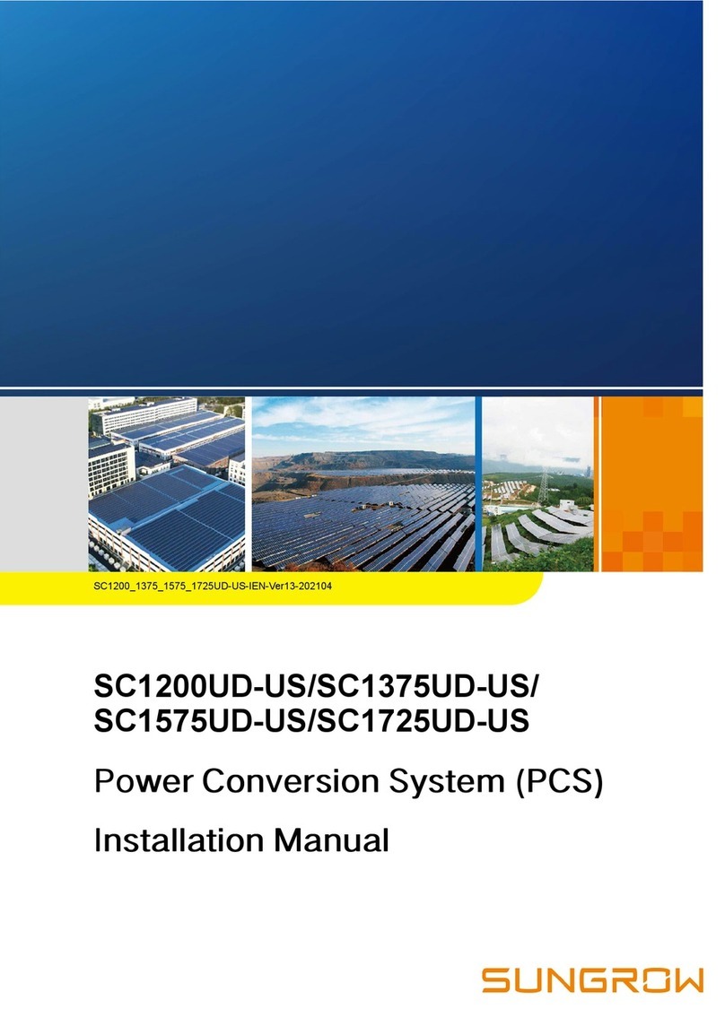 Sungrow SC1200UD-US installation manual