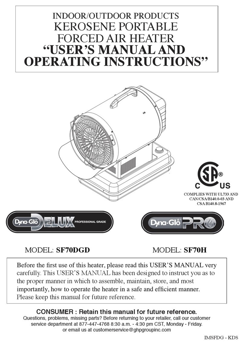 Dyna-Glo SF70DGD user manual