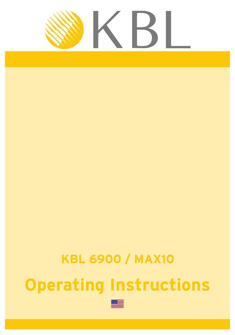 KBL 6900 MAX10 operating instructions