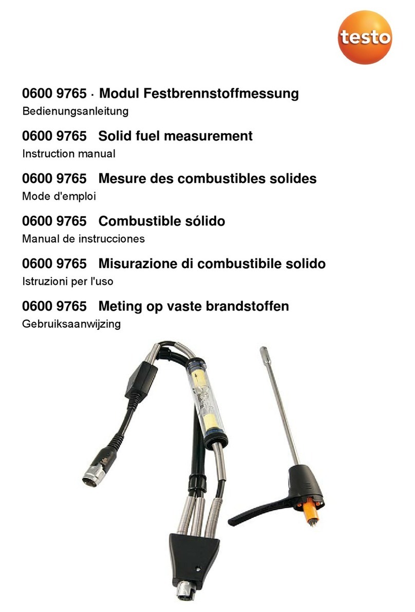 TESTO 0600 9765 instruction manual