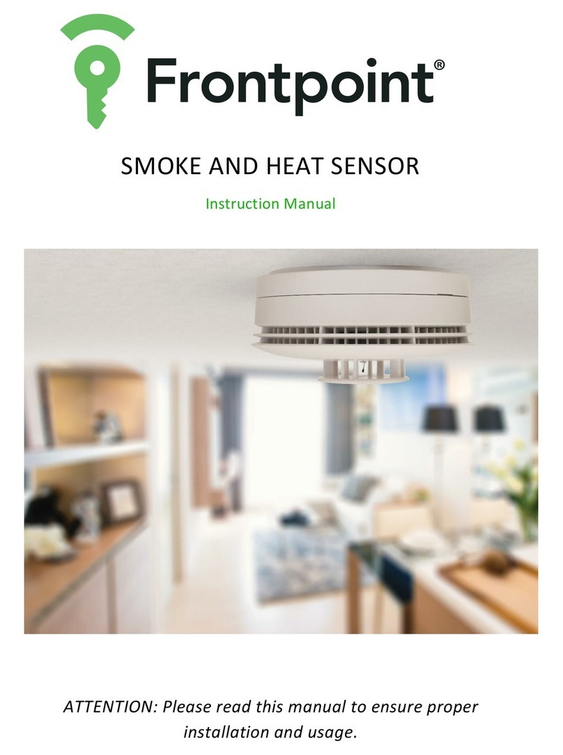 Frontpoint Smoke and Heat Sensor instruction manual