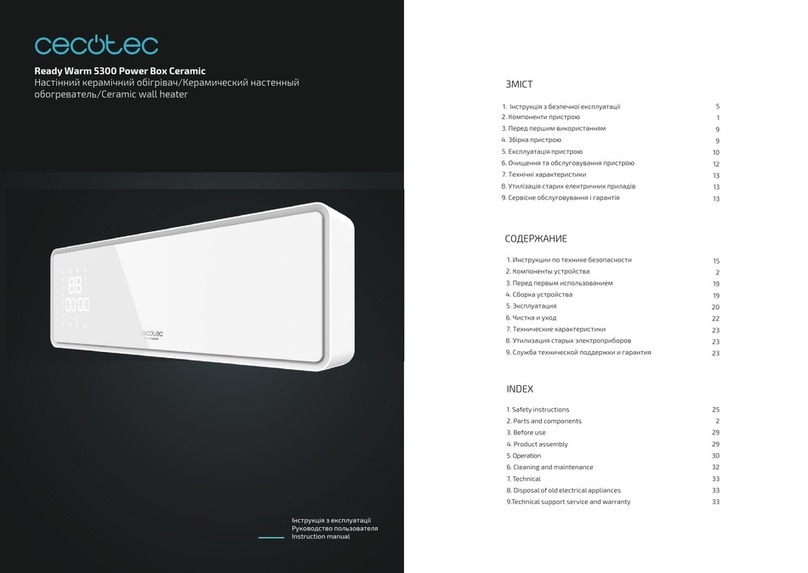 cecotec Ready Warm 5300 Power Box Ceramic User manual cecotec Ready Warm 5300 Power Box Ceramic User manual