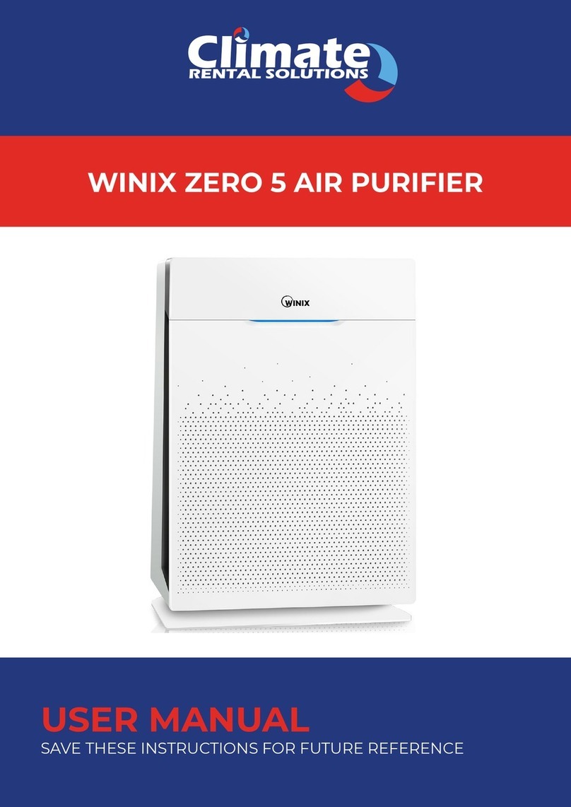 Winix ZERO 5 User manual Winix ZERO 5 User manual
