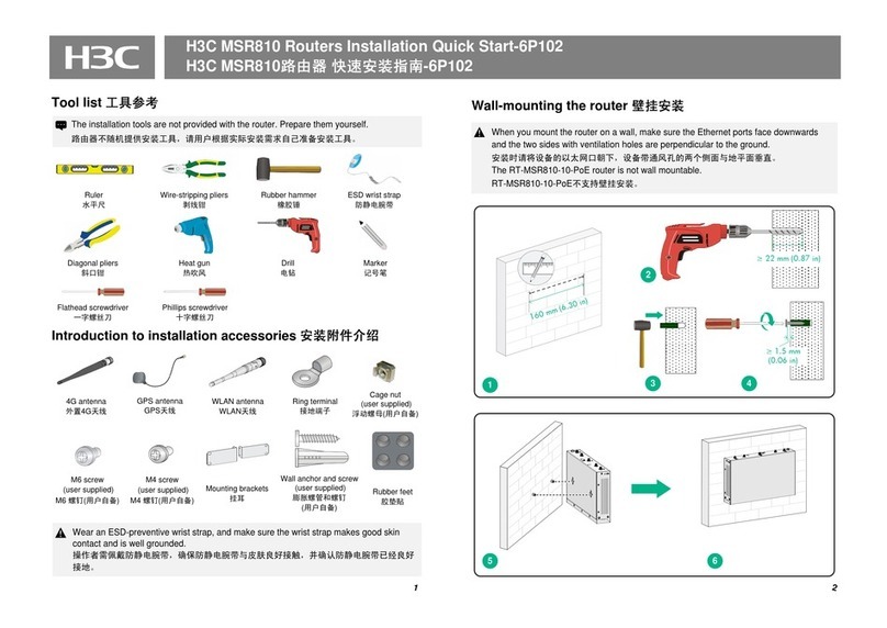H3C MSR810 Operating and maintenance manual