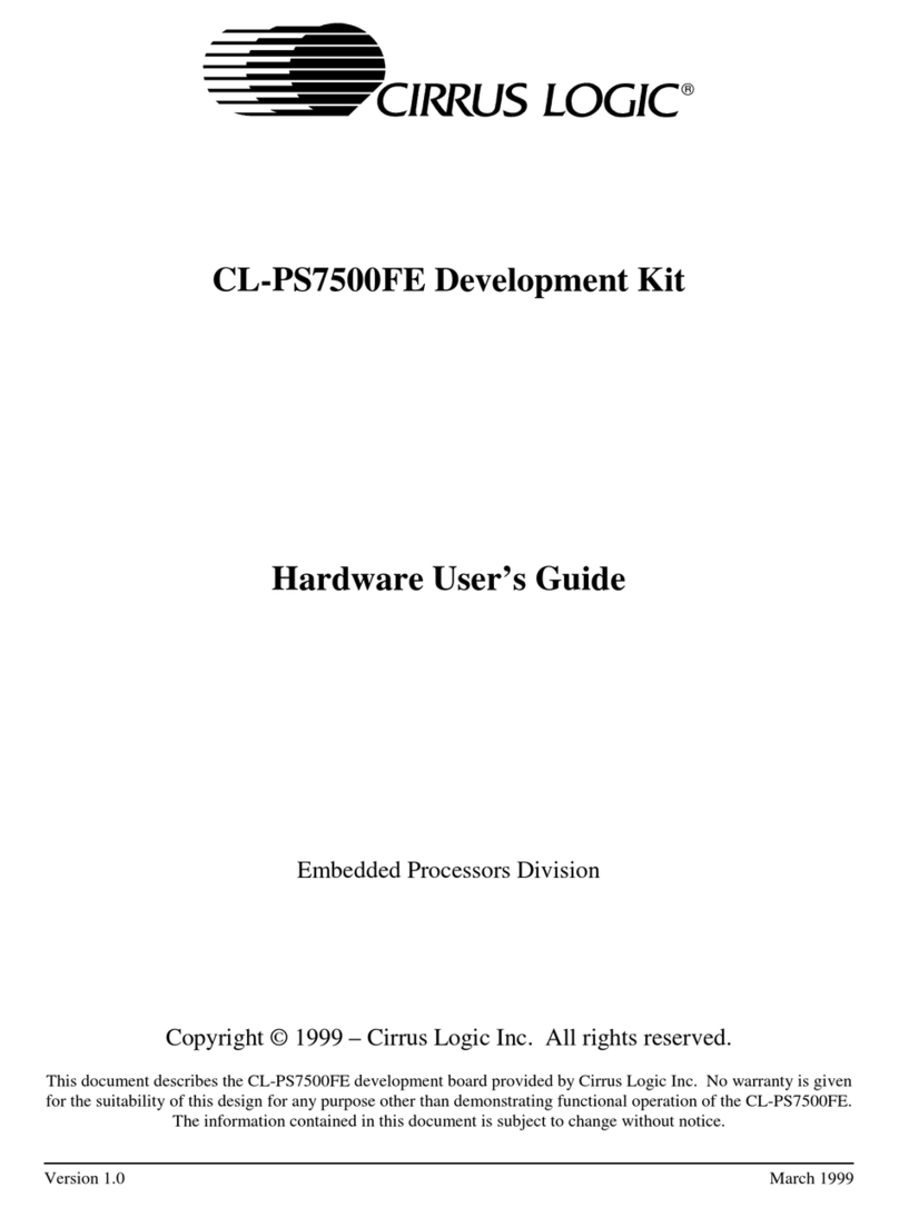 Cirrus Logic CL-PS7500FE Hardware user's guide